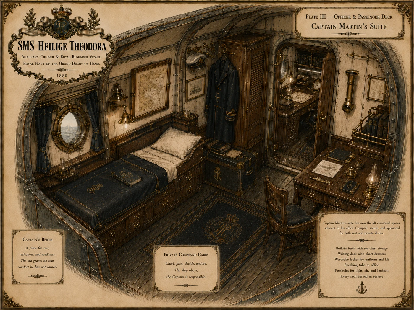 Captain Martin’s Suite, Plate III
